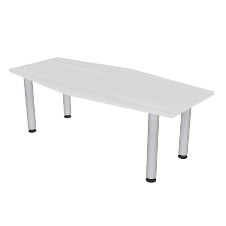 Skutchi Designs 33.5 in W, 59.5 in L, 29 in H, Engineered Wood Top, White HAR-HEXIR-3460-PT-WC